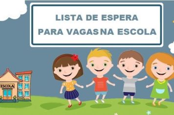 LISTA DE ESPERA POR VAGAS NA ESCOLA 