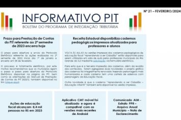 PIT (Programa de Integração Tributária) - Informativo PIT nº 21 - Fevereiro/2024