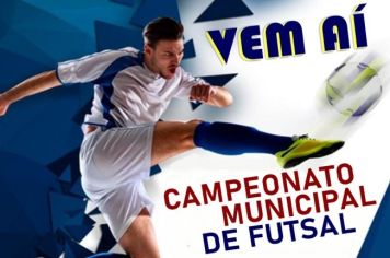 Vem aí o 30º Campeonato Municipal de Futsal de Rodeio Bonito 