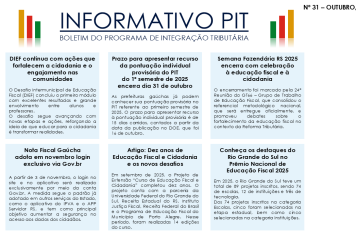 INFORMATIVO PIT Nº 31 – OUTUBRO/2025