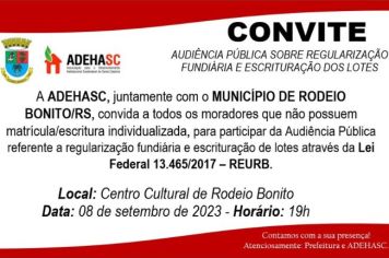 Rodeio Bonito lança programa de Regularização Fundiária Urbana (REURB)