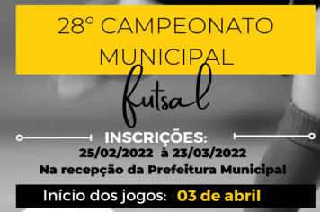 28º Campeonato Municipal de Futsal
