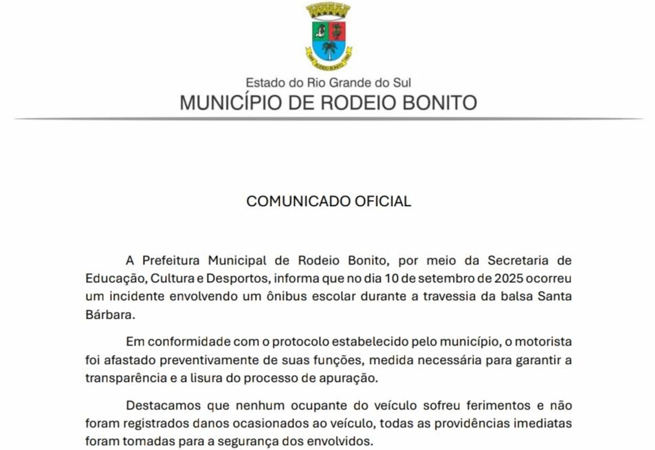 COMUNICADO OFICIAL