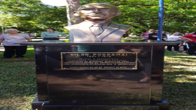 MONUMENTO EM HOMENAGEM A GILDO POSSAMAI É INAUGURADO