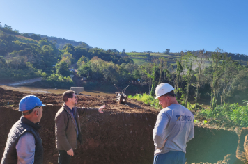 Iniciados os trabalhos para a reconstrução da ponte sobre o Rio da Várzea em Rodeio Bonito